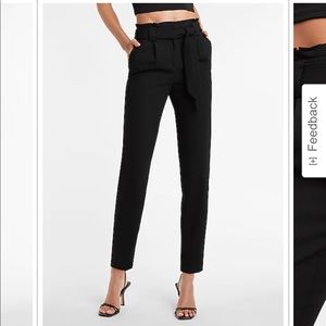 Express High Waisted Paperbag Ankle Pant